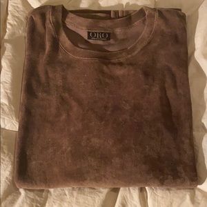 ORO Los Angeles Brown T-Shirt Mens